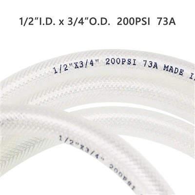 Tub de vinil transparent din PVC împletit de înaltă presiune